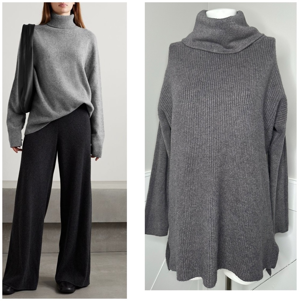 GREY TURTLENECK SWEATER